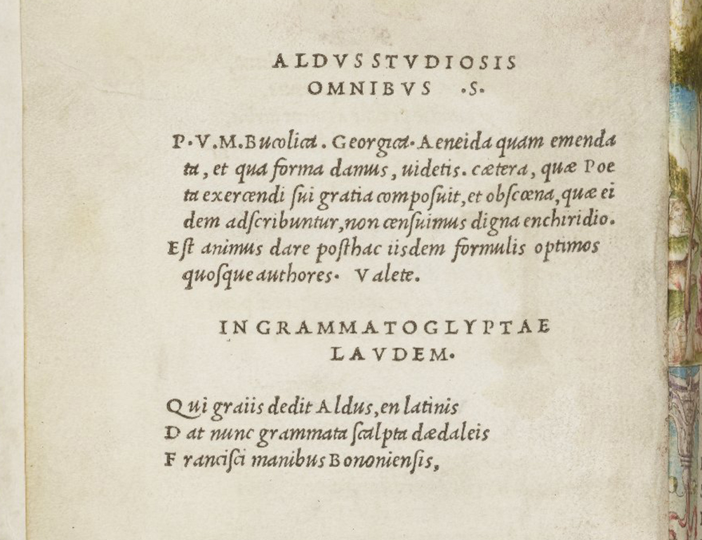 aldus manutius font