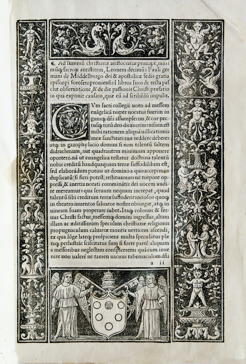 Paulina de recta Paschae, Ottaviano Petrucci, Fossombrone 1503